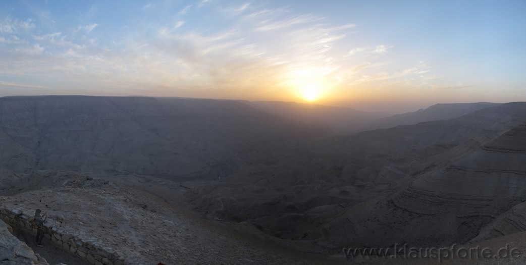 Wadi Mujid im Abendlicht