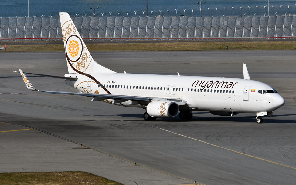 Boeing 737 von Myanmar Airlines