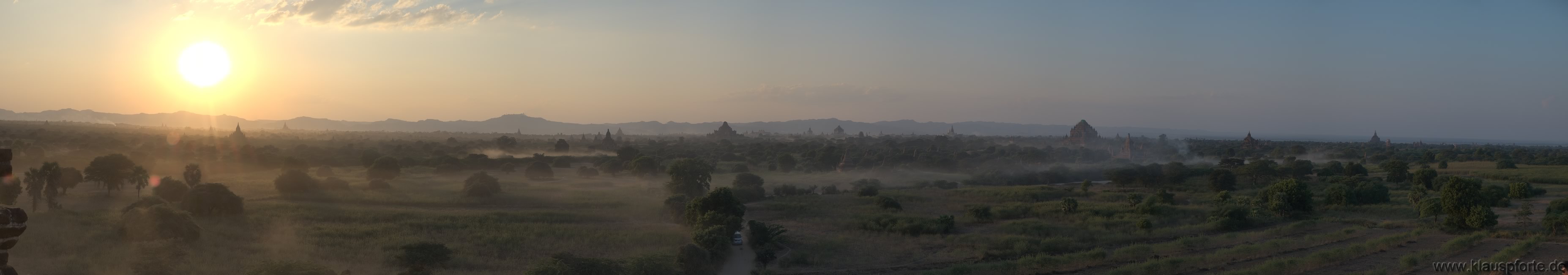 Bagan, Sonnenuntergang