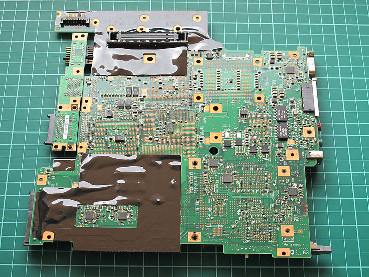Lenovo T60 System Board Unterseite