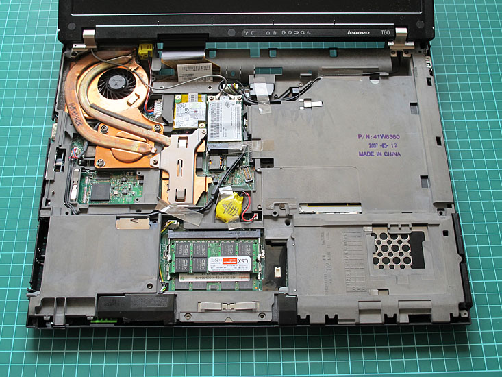 Lenovo T60 Structure Frame, System Board mit Display